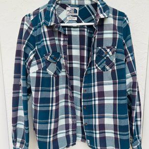 North Face Button Down Flannel Shirt
